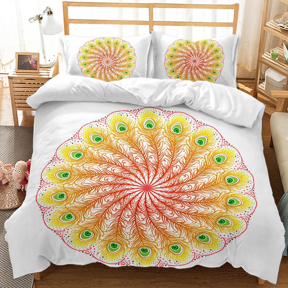 Peacock Duvet Cover King Size Pretty Animal Pattern Bedding Set Peacock Feather Printed Decor with Pillowcase for Girl Kid Adult
