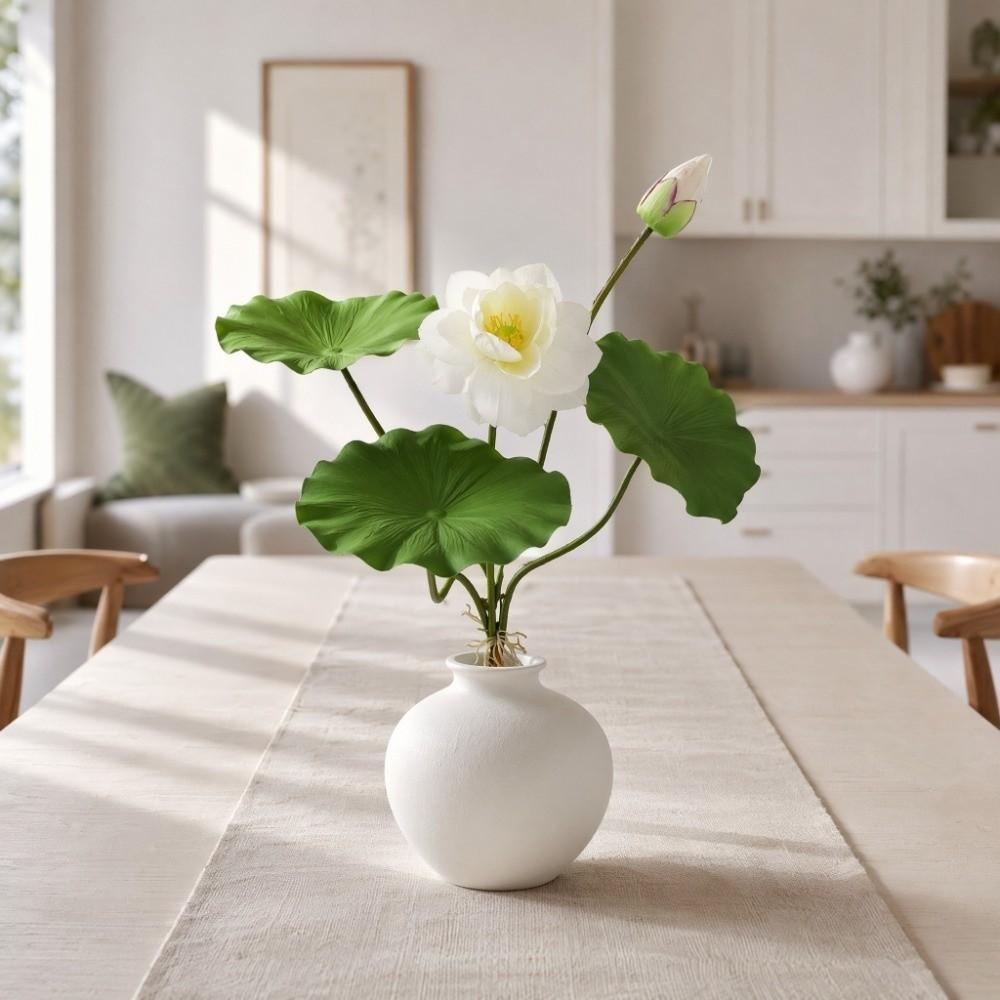 Chinesische künstliche Blumenast 55cm Fake-Blumen Seidenlotusblume Hochzeitsdeko