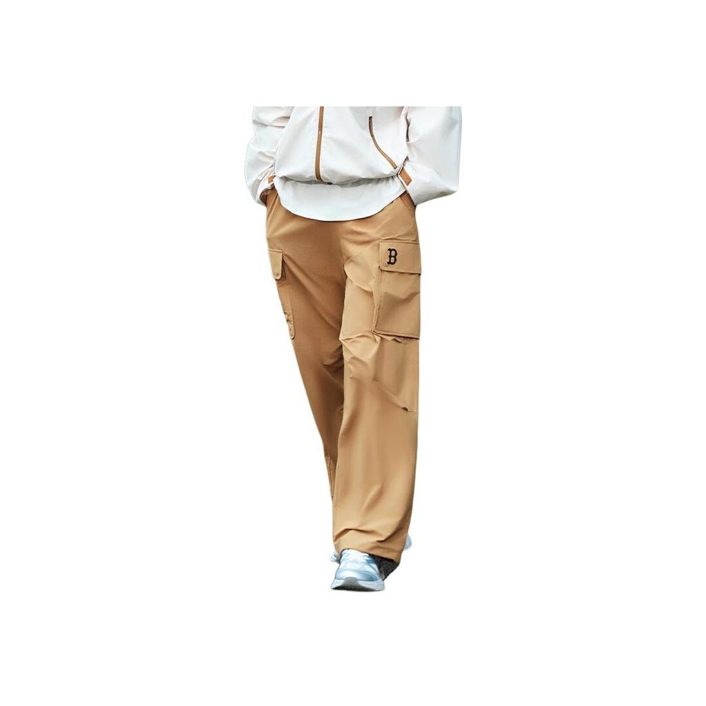 New MLB Basic Boston Red Sox Cargo Pants Men's Beige Yellow 3LWPB0544-43BGS