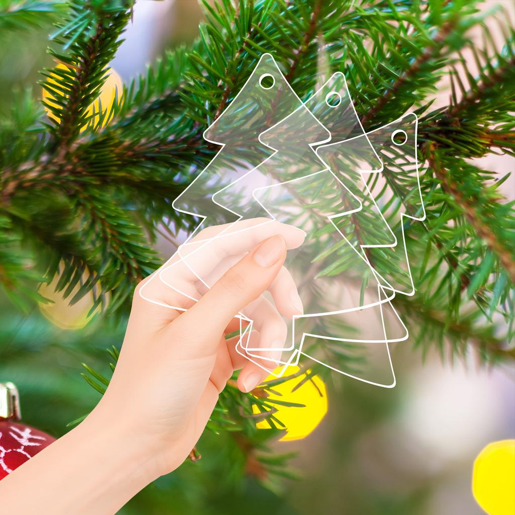 Decorative Snowflake-Patterned Perforated Blank Transparent Acrylic Sheet for Holidays