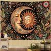 Vintage Sun  Moon Bohemian Tapestry  Wall Hanging for Living Room Bedroom Dormitory Home Decor