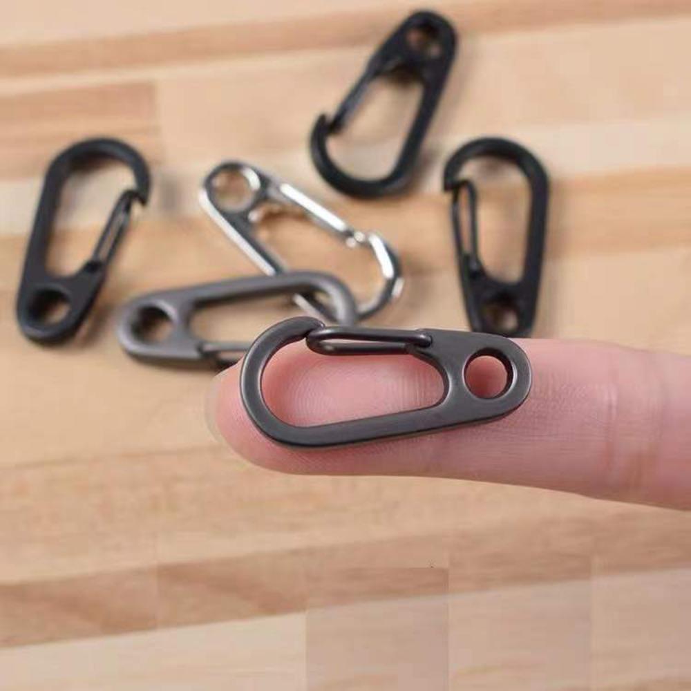 30 Pcs Mini Carabiner Hook Heavy Duty Quick Release Hook Keychain Buckle  Backpack Accessories