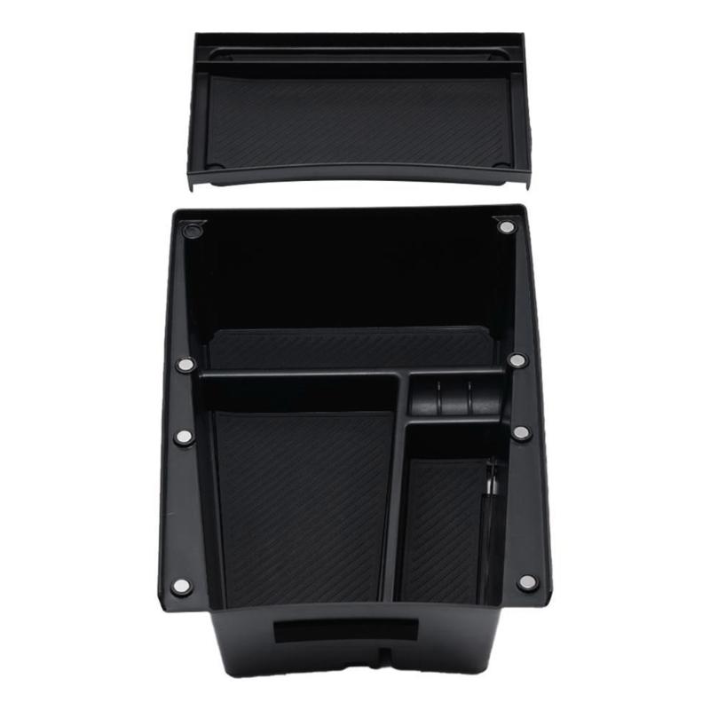 

Waterproof Scratch Resistant Armrest Storage Organizer Tray for EV3 Center Console Underbox ABS Car Accessories 1