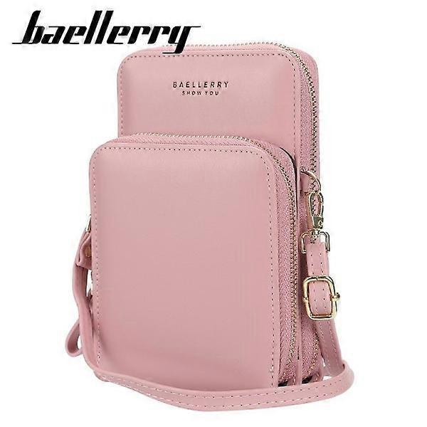 Shoulder Bag Mobile Phone Bag with Shoulder Strap Women Blue Blue