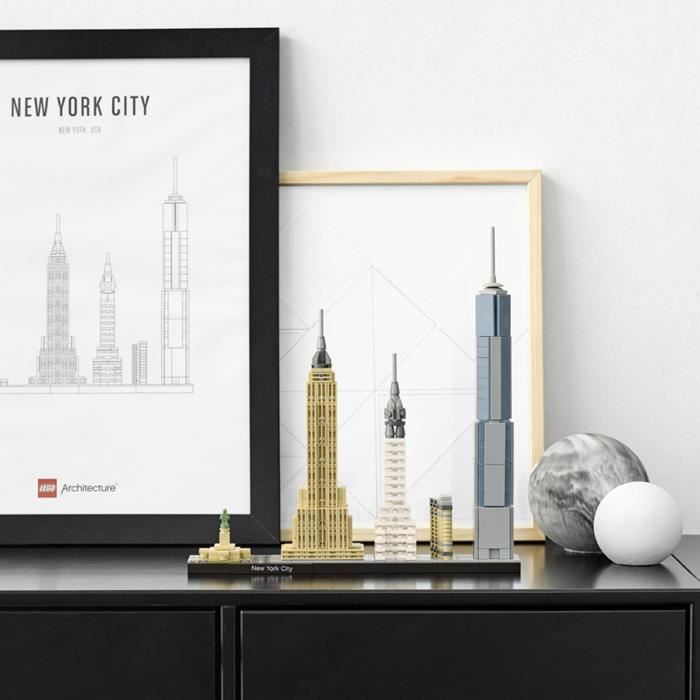 LEGO 21028 Architecture New York, Kit de Construction, Maquette Miniature, Décoration, Empire State Building