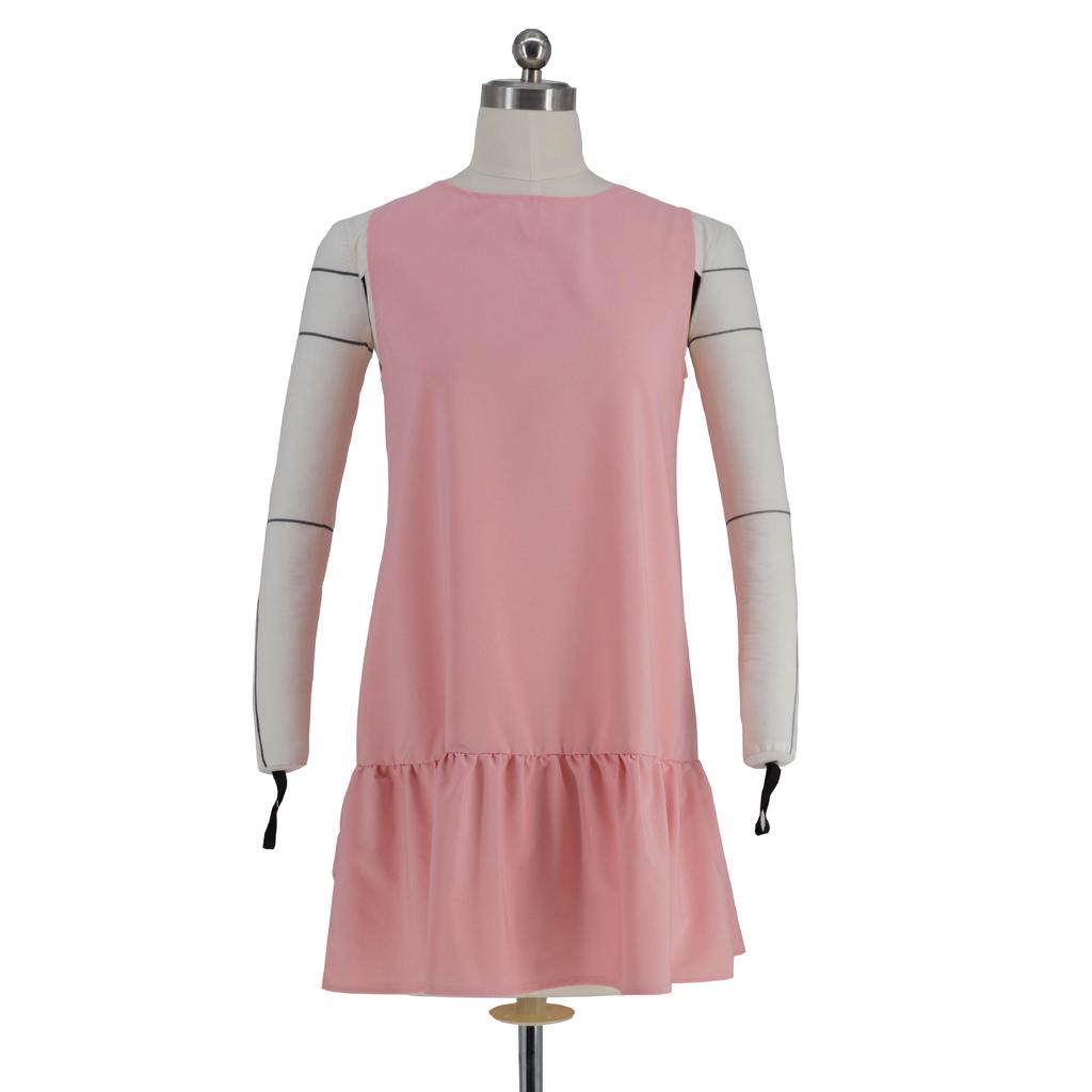 Dámské letní šaty bez rukávů s kulatým výstřihem, s kulatým výstřihem, ležérní šaty, dámské, venkovní, prázdninové párty minišaty