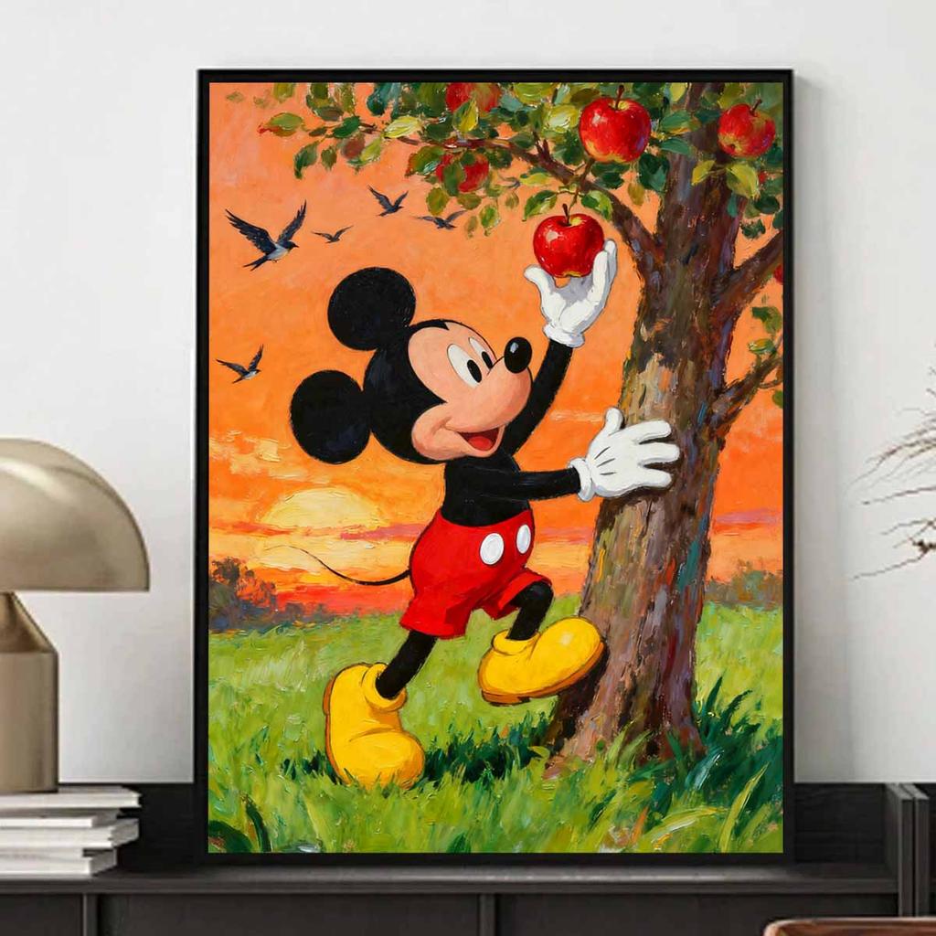 Diamond Painting Set Disney Full Diamond 5D Mickey Picking Apple Home Decoration Creative Handicrafts