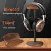 Walnut Wood & Metal Heavy Duty Headphone Stand