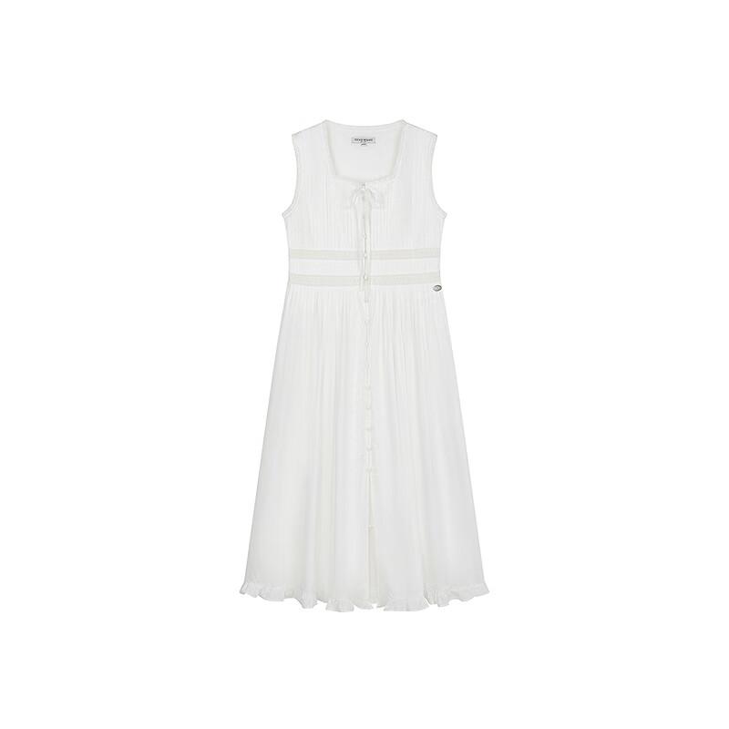 Teenie Weenie Women's Vintage French Lace Sleeveless Maxi Dress