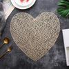 Hohles, hitzebeständiges Tischset in Herzform, Schutzmaterial, Verbrühungsschutz, verschleißfeste Tischmatte für zu Hause