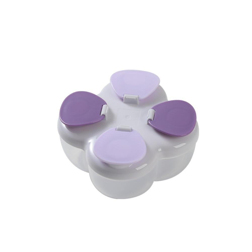 720ml Baby Formula Dispenser Partitioned Milk Powder Container Baby Food Container  Baby Feeding фиолетовый