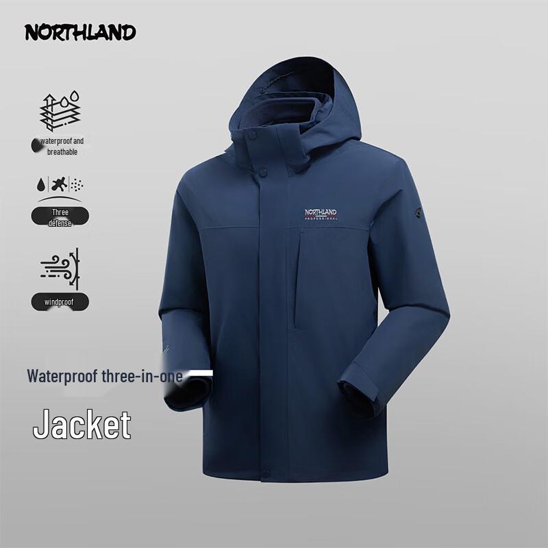 Nothland 3-in-1 Weatherproof Outdoor Jacket NWJFH5210S