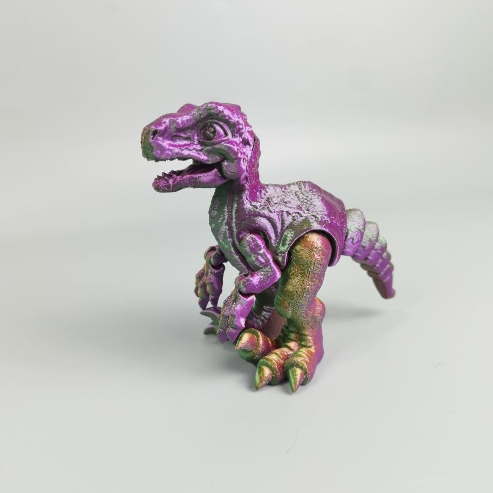 3D Printing Jurassic Tyrannosaurus Rex Triceratops Velociraptor Toy Simulation Dinosaur Animal Figure Joint Movable Boy Gift