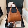 Hand-knitted Women's Bag Temperament All-match One-shoulder Underarm Light Luxury Commuter Handbag