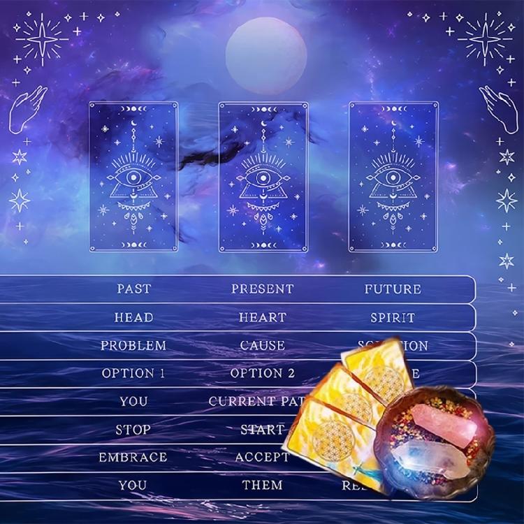 Square Divinations Cards Table Cloth Reading Card Astrologys Tablecloth Altars Cloth Witchcrafts Deck Cloth Enduring