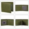 VISOUL Bifold Genuine 10 Card License Large No Coin Popular Italian Made by Top Leather Green Men's Wallet, Leather, Billfold, Slots, Driver's Slot,