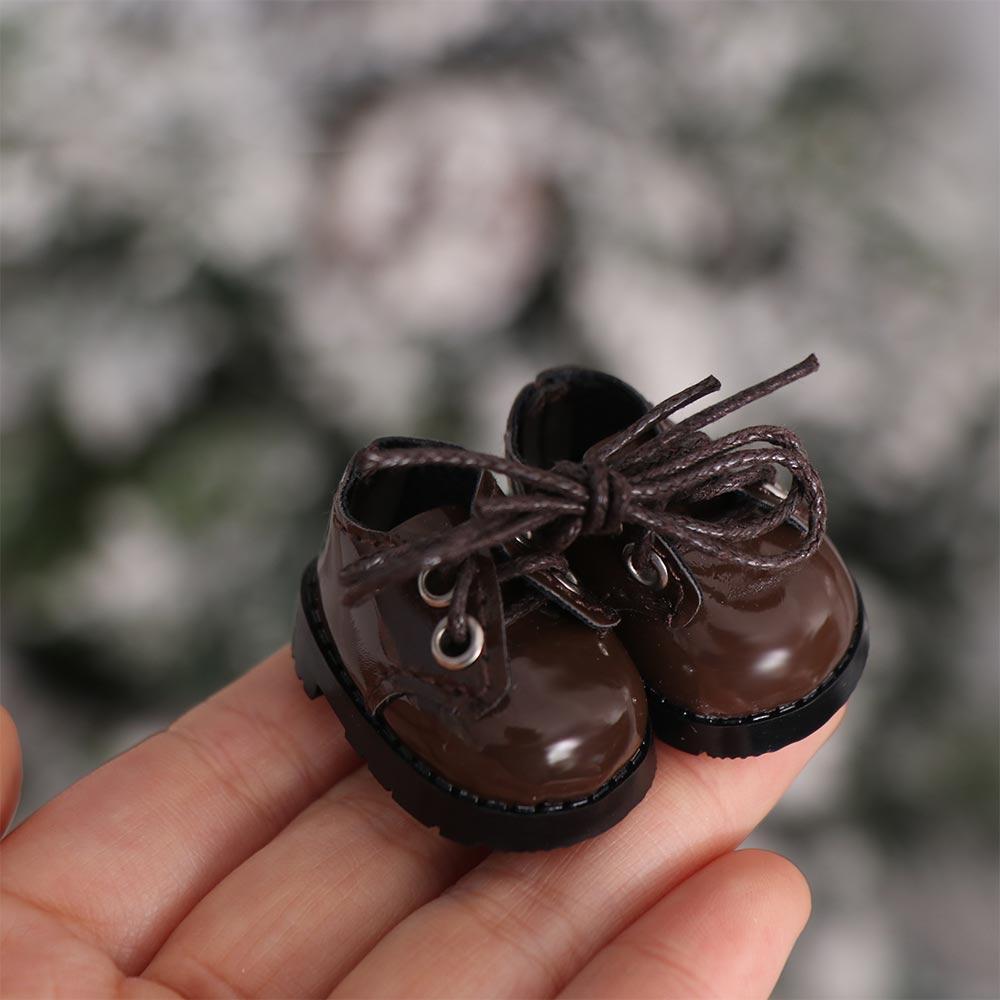 Shoes Doll PU Leather Boots Lightweight DIY Casual Wear Shoes 10cm Cotton Doll Shoes  Kids Gifts