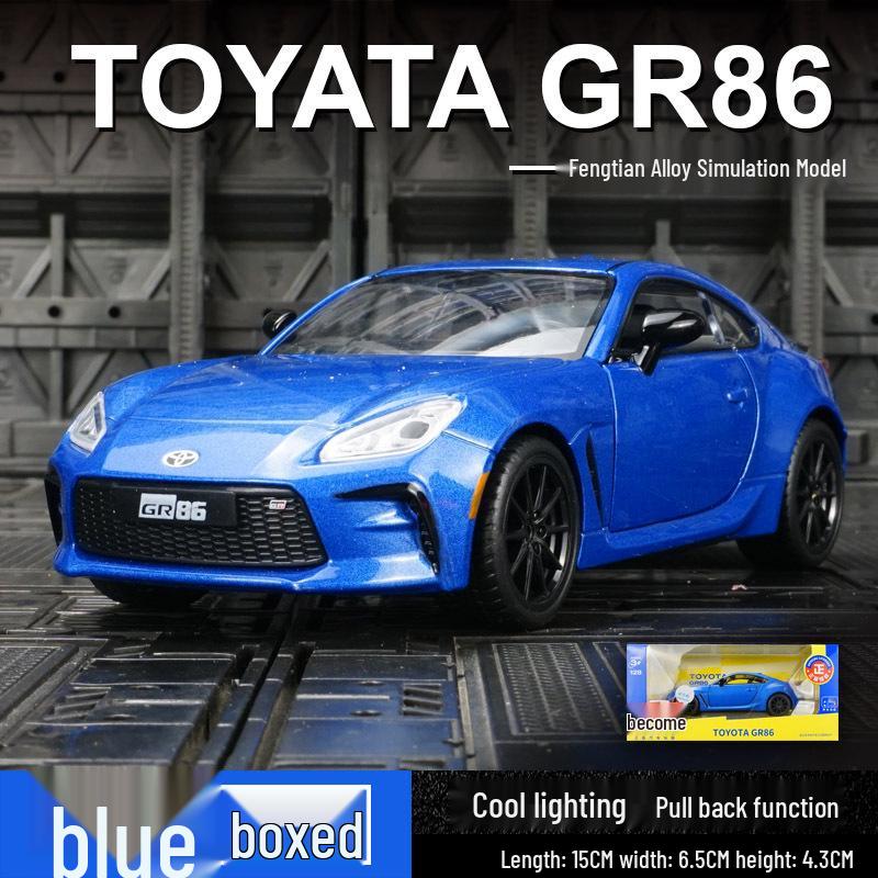 

Caipo GR86 Alloy Car Model: Pull Back, Sound & Light Toy for Kids синий