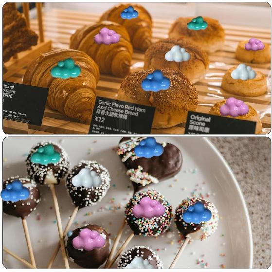 3 Pack 3D Cloud Shape Silicone Mold, Non-Stick Ice Cube Tray, Fondant Mold for Chocolate, Candy, Soap, Resin, and Baking Crafts