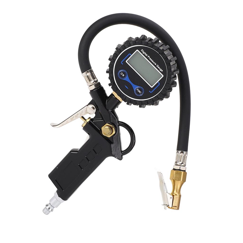 Digital Tire Pressure Gauge 0‑250 PSI Multifunction Tire Inflator with Gauge 0.1PSI Resolution for Car Truck Motorcycle