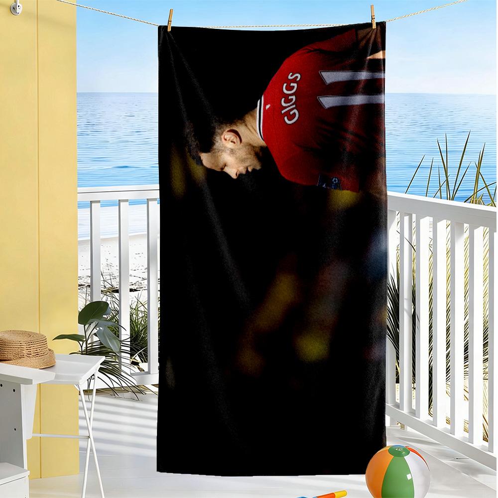 Man United's Player Celebrates Victory Beach Towel Super Soft & Absorbent Comfortable Lightweight