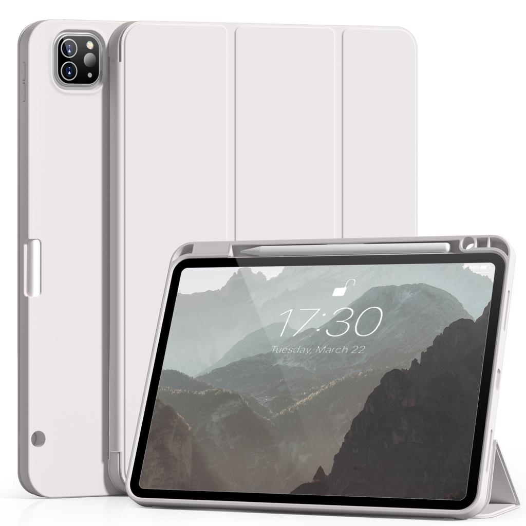 RBP for IPad Pro 11 12.9 Inch with Pencil Holder Case, for IPad Air 4/5th Generation 10.9 Inch Mini 6 Soft Slim TPU Tablet Cover