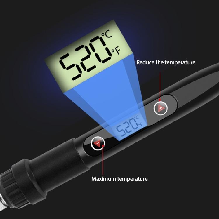 Hochleistungs-Lötkolben mit digitaler Temperaturanzeige 80W Schnellheizung Aluminiumlegierungskörper für den Heimgebrauch