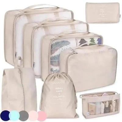 Neues 8-teiliges Set Praktische Reise-Organizer-Taschen Zubehör Geeignet Haushalt Kleidung Socken Aufbewahrungstasche Wasserdichte Gepäcktaschen