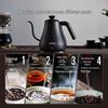 Supor 0.8L 304 Stainless Steel Electric Gooseneck Kettle CN plug (adapter included)