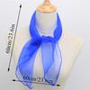 Free Shipping Silk Satin Hair Scarf Women Luxury Sunscreen Small Muffler Hijabs Head Neck Shawls Holiday Beach Vacation Scarves
