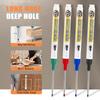 1/4Pcs Long Head Deep Hole Marker Pen Woodworking Decoration Permanent Marker Pen Waterproof Metal Perforating Pen