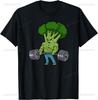 Kreuzheben Brokkoli Grafik Fitnessstudio Fitness Motivation Bodybuilding T-Shirt Mode Lässig Locker Weich Unisex T-Shirt Atmungsaktiver Komfort T-Shirts