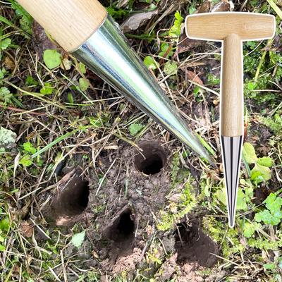 Garden Seeder Punching Sizeable Fertilization Hole Planter T-Shape Small Planting Tools Hole Punchers For Transplanting