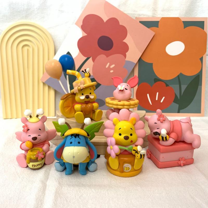 דמויות מיני חמודות מ-PVC של פו הדב וחבריו