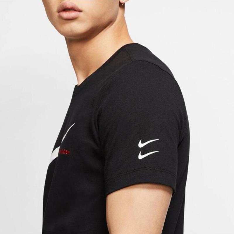 Nike Sportswear Big Logo Print Casual Short Sleeve T-Shirt Men Tops Black CK2252-010