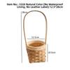 with Handle Imitation Rattan Handhold Handwoven 10 Styles Weaving Flower Basket Household Braid Storage Baskets