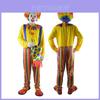 Herenkostuum van een moordende clown voor Halloweenfeesten: een zachte en comfortabele jumpsuit**