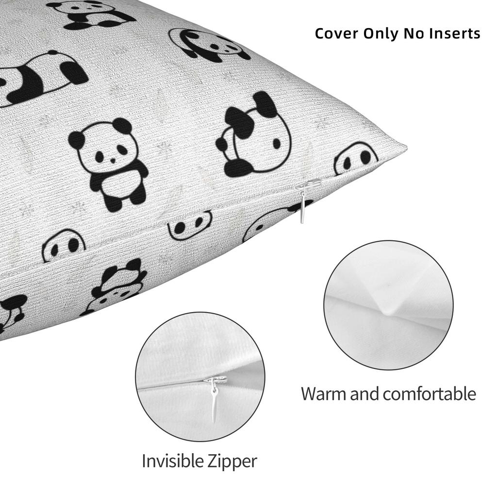 Panda Animal Pillowcase Polyester Cushion Cover Decoration Pillow Case Cover Bedroom Drop Shipping 40*40Cm