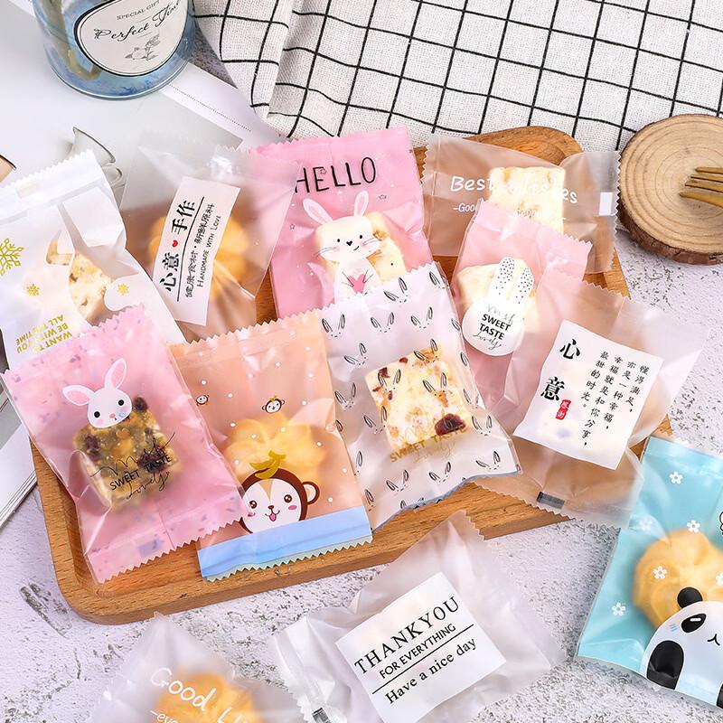 MDNG Frosted English Design Heat Seal Cookie & Candy Bags
