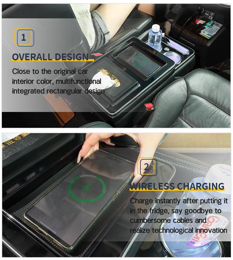 Modern Palisade Armrest Storage Box for Toyota Proace Verso