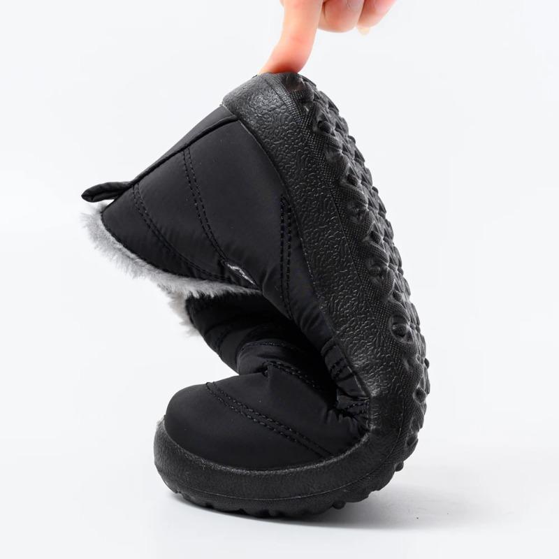 Winter Men Boots Waterproof Snow Boots Warm Fur Casual Men Shoes Antislip Ankel Boots Plush Cotton Shoes platform boots