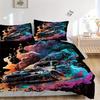 3pcs Car Smoke 1Cover + 2Pillowcases, PillowInserts NotIncluded, Machine Washable, All - Season Use, Suitable for Bedroom Guest Room89