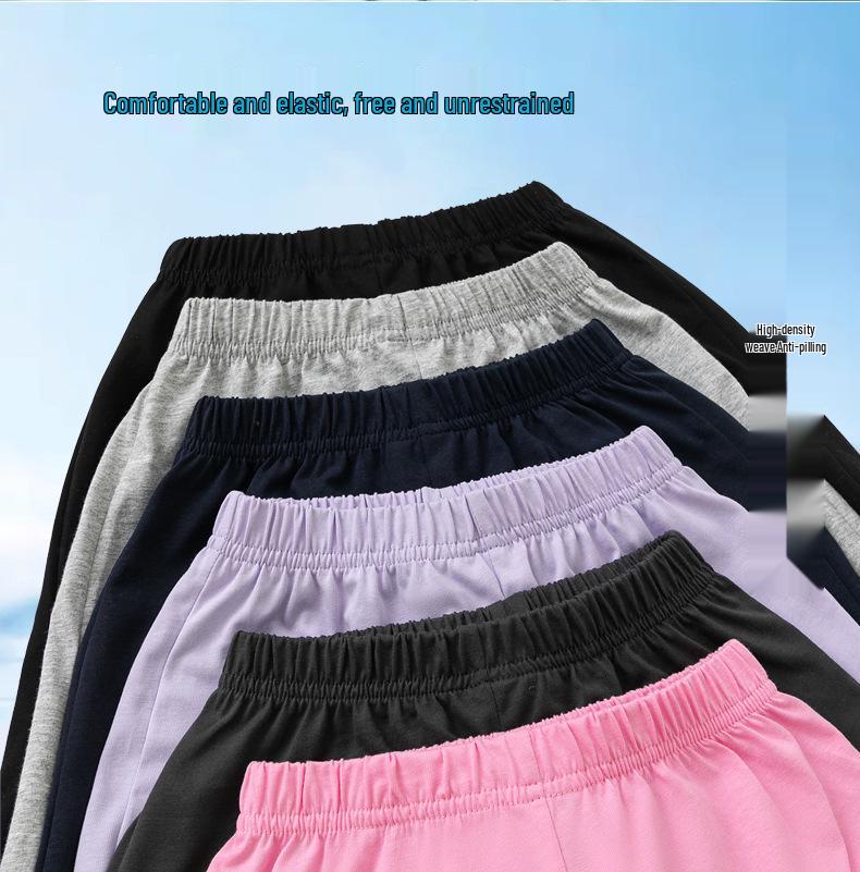 Pantaloncini Estivi in Puro Cotone per Bambini - Pantaloni Corti Casual Leggeri Monocolore per Ragazzi e Ragazze