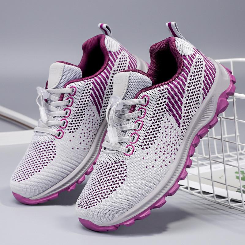 Stepping Shoes 2025 Spring New Travel Shoes Comfortable Middle-aged and Elderly Soft-soled Running Shoes Elderly Couple Sports Shoes