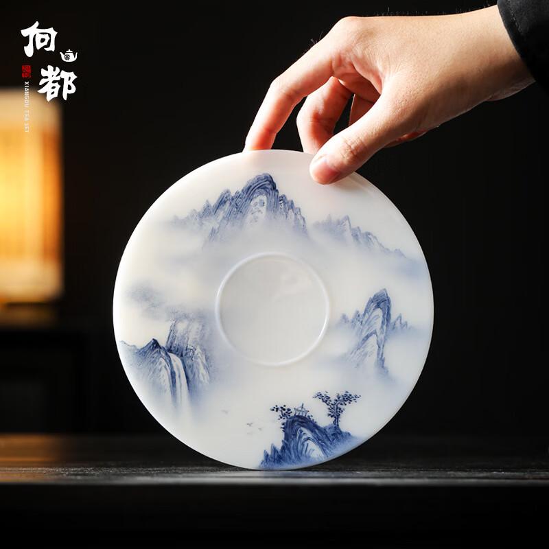 Chá Xún Hand-Painted Ice Jade Porcelain Xishi Tea Set