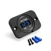 Digital Voltage Meter DC 12-24V Waterproof Round Meter Car Voltmeter with LED Digital Display Panel for Car Motorcycle Boat RV