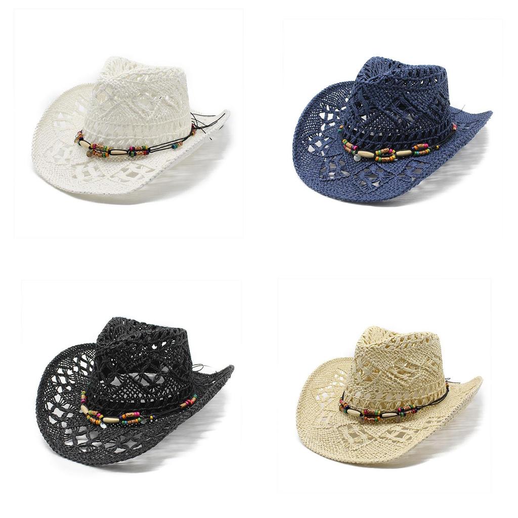 Vintage Cotton Straw Hat For Summer Sun Protection With Wide Brim For Beach And Casual Wear