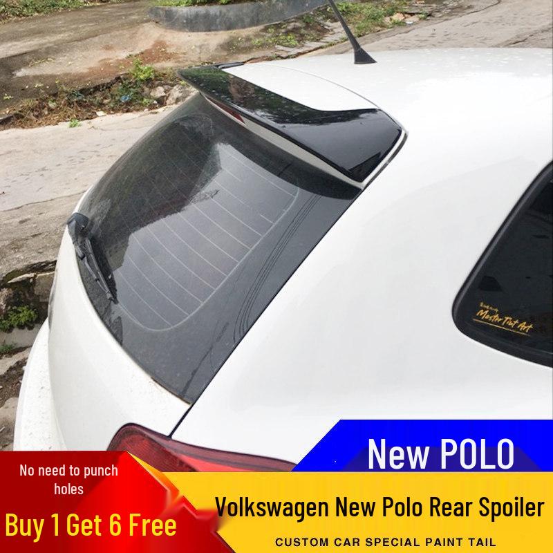 Compatible Rear Spoiler for Polo 06-21 Models: 19 Polo No-Drill Top Tail Modification