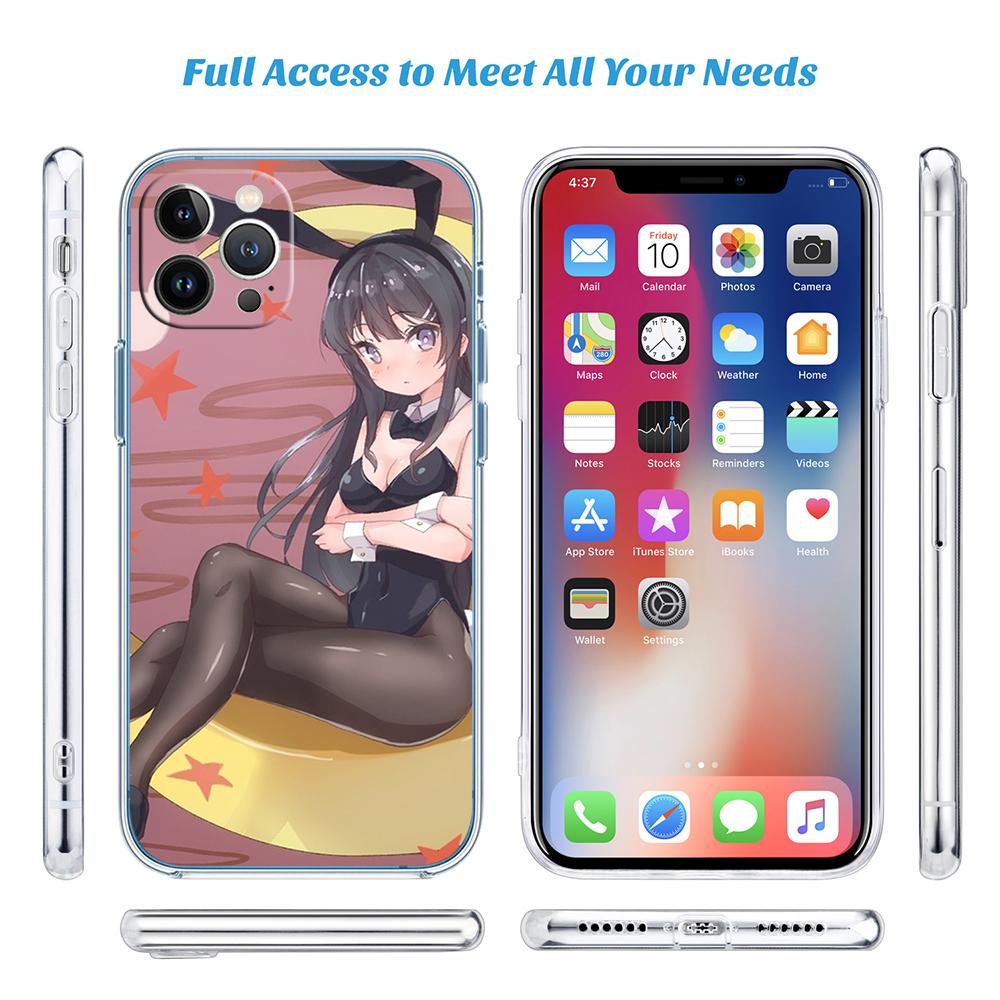 PP12 Bunny Cute Girl Anime Phone Case for Motorola Moto Edge 20 30 40 50 S30 Fusion Ultra Pro Neo Lite + G200 G23