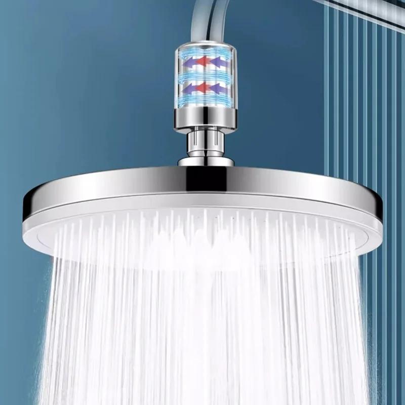 6 Modlu Büyük Panelli Yağmur Duş Başlığı Yüksek Basınçlı Üst Yağmur Duş Başlıkları Duş Bataryası Gümüş Banyo Aksesuarları